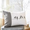 Kissenhülle Vogel-und Hasenreihe