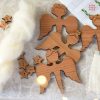 Vier Holzengel - Stick/Bastelpaket – Bild 2