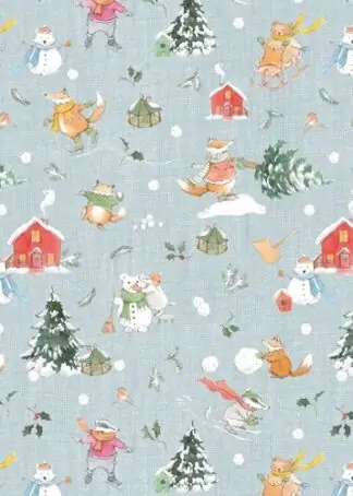 Winterspaß - Baumwollstoff