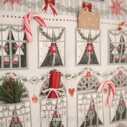 Panel Weihnachtshaus - Baumwollstoff – Bild 4