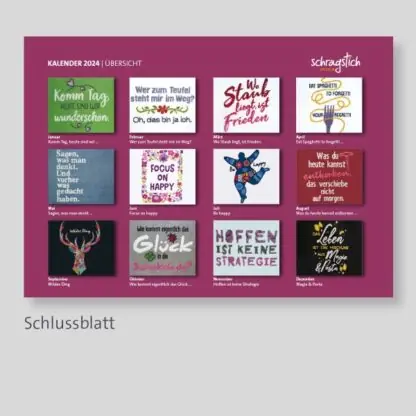 Kalender 2024 - Schrägstichdesign – Bild 2