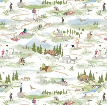 Bergwelt - Baumwollstoff