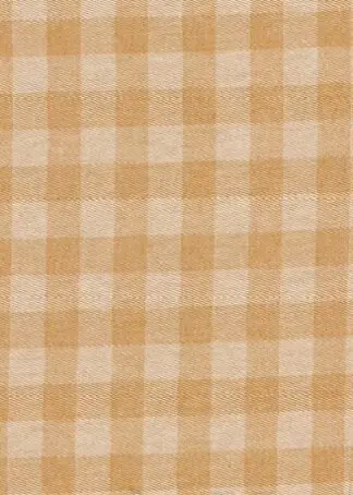 Karo Gelb - Baumwoll-Webstoff