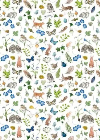 Flora und Fauna - Baumwollstoff