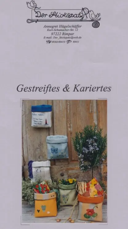 Gestreiftes und Kariertes - Stickanleitung