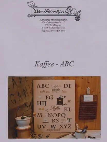Kaffee ABC - Stickanleitung