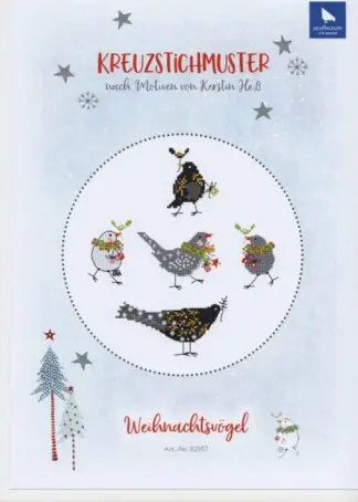 Weihnachtsvögel - Stickanleitung