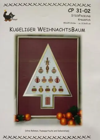 Kugeliger Weihnachtsbaum - Stickpackung
