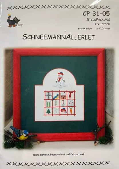 Schneemannallerlei - Stickpackung CP