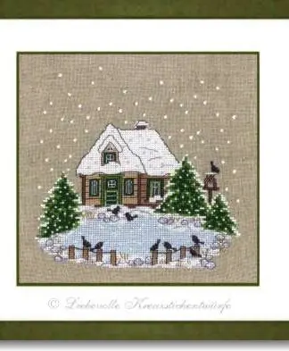 Winterhaus am Teich