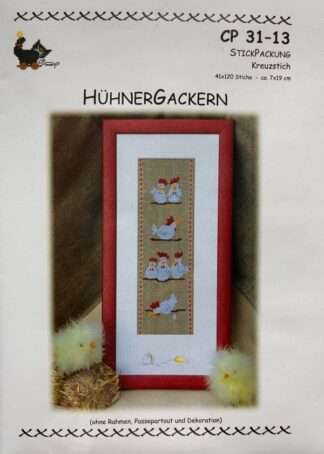 Hühner-Gackern - Stickpackung