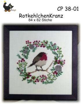 RotkehlchenKranz - Stickpackung