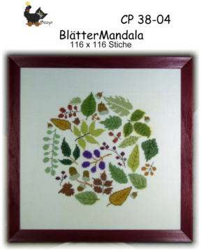 BlätterMandala - Stickpackung