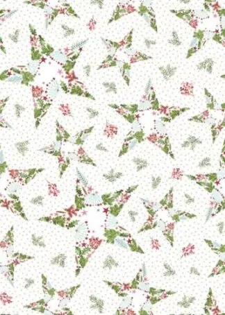 Weihnachtssterne - Baumwollstoff