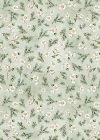 Mini-Christrose - Baumwollstoff