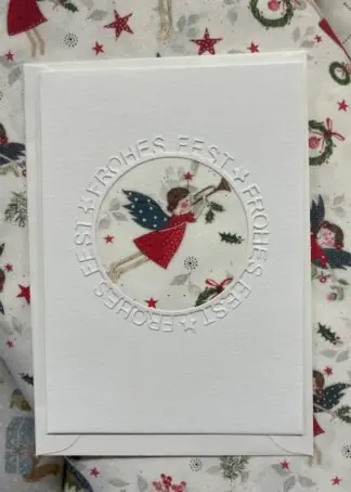 Weihnachtsengel - fertige PP-Karte