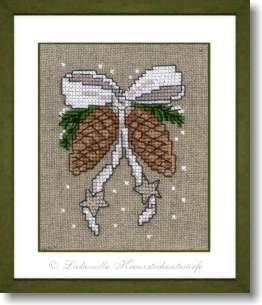 Weihnachtszapfen - Stickpackung