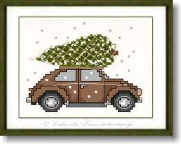 Oldie mit Weihnachtsbaum- Stickpackung