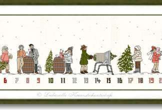 Winterwald Adventskalender - Stickpackung