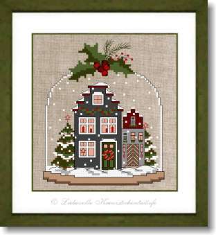 Altstadtschneekugel, Nacht - Stickpackung