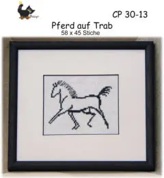 Pferd auf Trab - Stickpackung