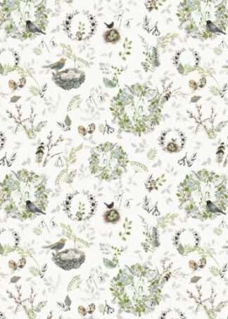 Frühlingskränze - Baumwollstoff