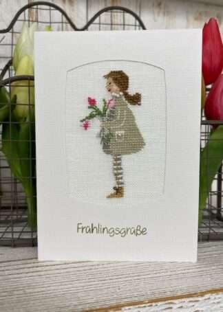 Tulpenmädchen - PP-Karte