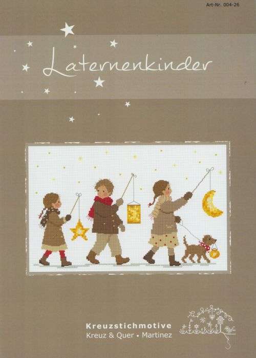 Laternenkinder - Stickanleitung